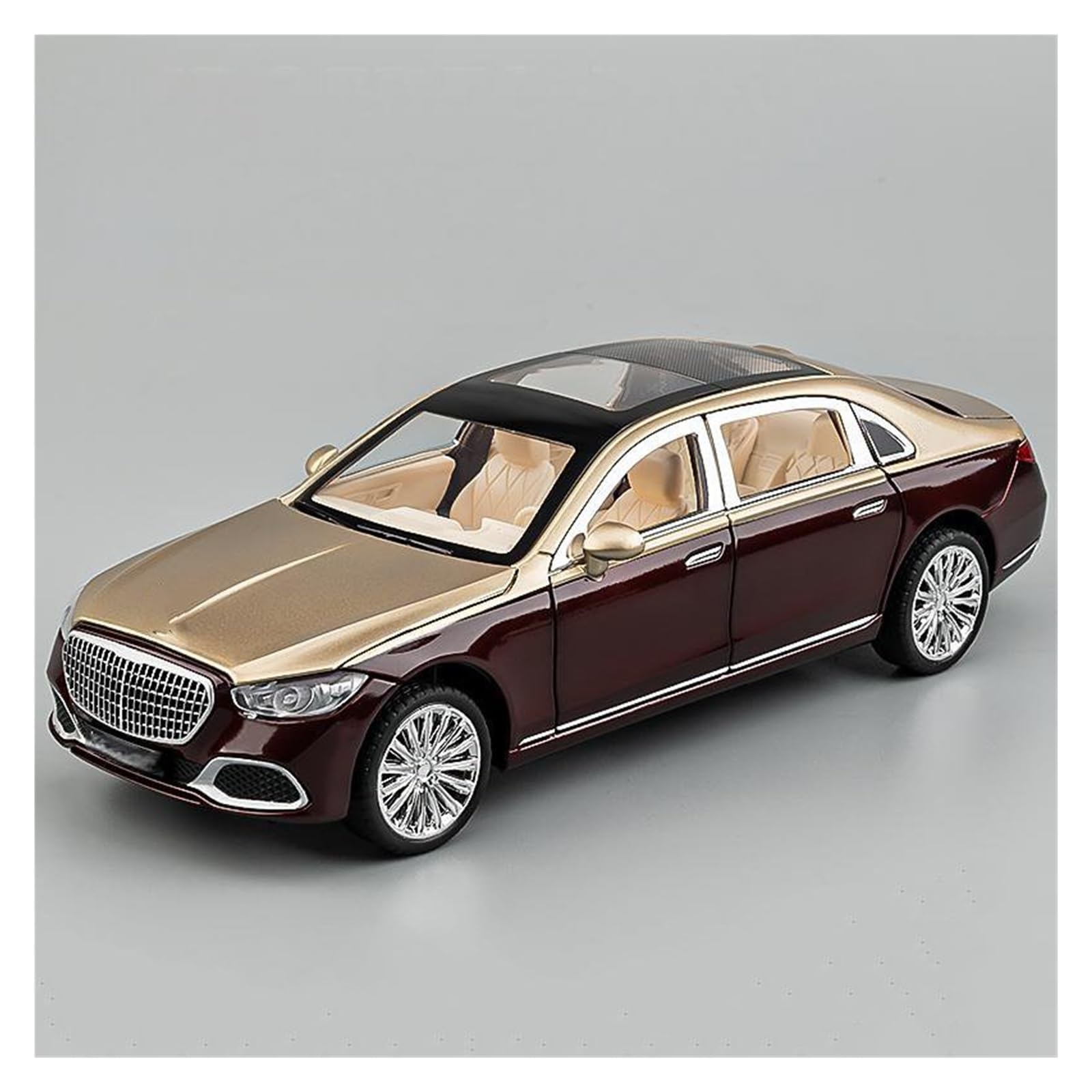 BANKOTO Diecast Car 1:24 For Maybach S680 Alloy Metal Diecast Model Car Collections Collectible Model(Brown)