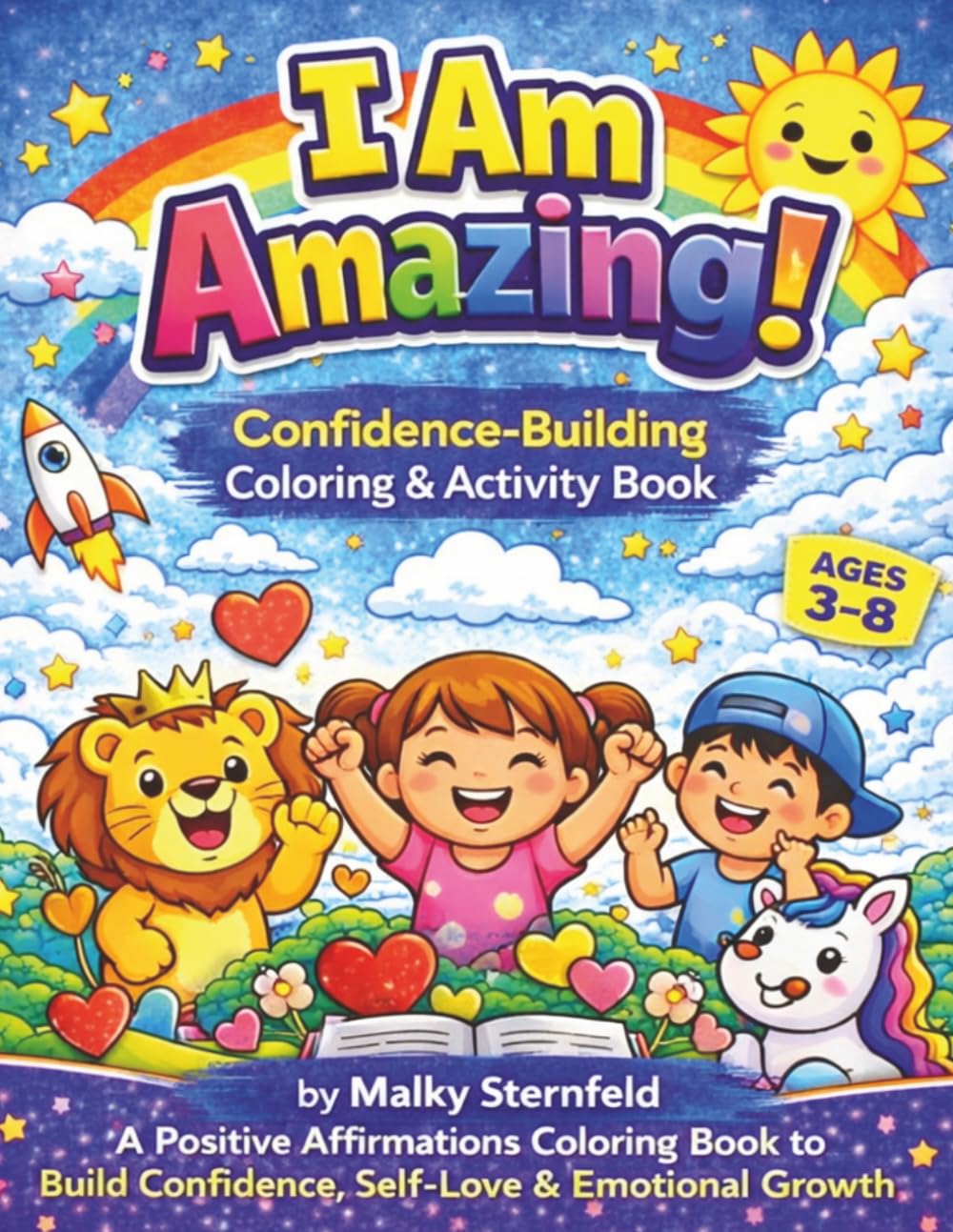 I AM AMAZING!: A Positive Affirmations Coloring and Activity Book for Kids Ages 3–8 to Build Confidence, Kindness, and Self-Esteem