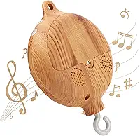 Móbile De Berço Com Caixa De Música Giratória, Imitação De Madeira, Com Gancho Giratório E Motor.