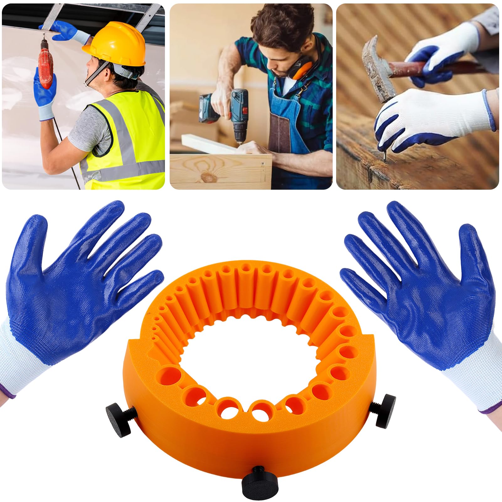Affilatrice Punte Trapano Con Guanti Drill Bit Sharpener Accessorio per Rettifica punte da trapano Punte Da Trapano Da 2 A 13 Mm Per Rettifica Smerigliatrice Da 125 Mm