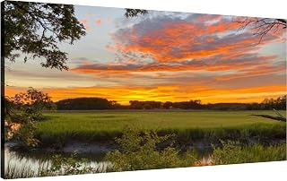 XidexFara Canvas Wall Art for Living Room Bedroom Red Sky Big Large Wall Art Decor Framed Painting Wall Pictures Prints Artwork Office, Mulit1