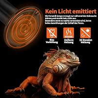 LUCKY HERP 2db 75W Kerámia Hőlámpa Terrárium E27 Hüllők Teknős Szakállas Agáma Fűtés Melegítő Lámpa 4
