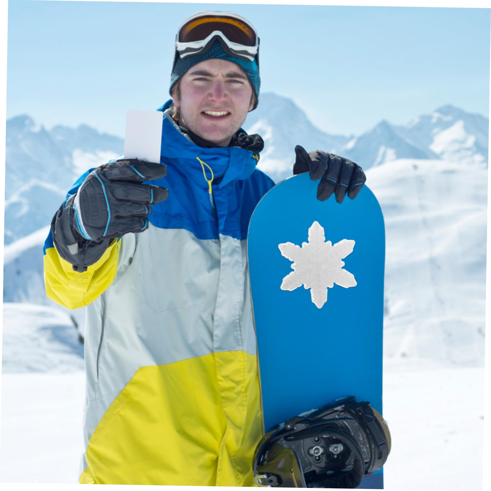 BESPORTBLE 5pièces Autocollant Antidérapant pour Snowboard Décalque De De Transparent Pad De Ski Monopode Accessoire De Glisse