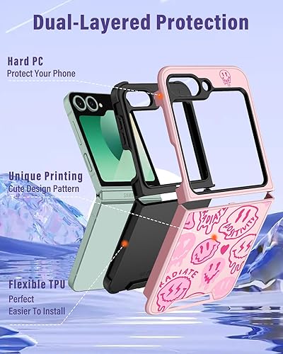 Miniatura 3 de Goocrux Funda para Samsung Galaxy A13 5G para niñas y mujeres, diseño único estético con funda de cámara deslizante para adolescentes para Galaxy