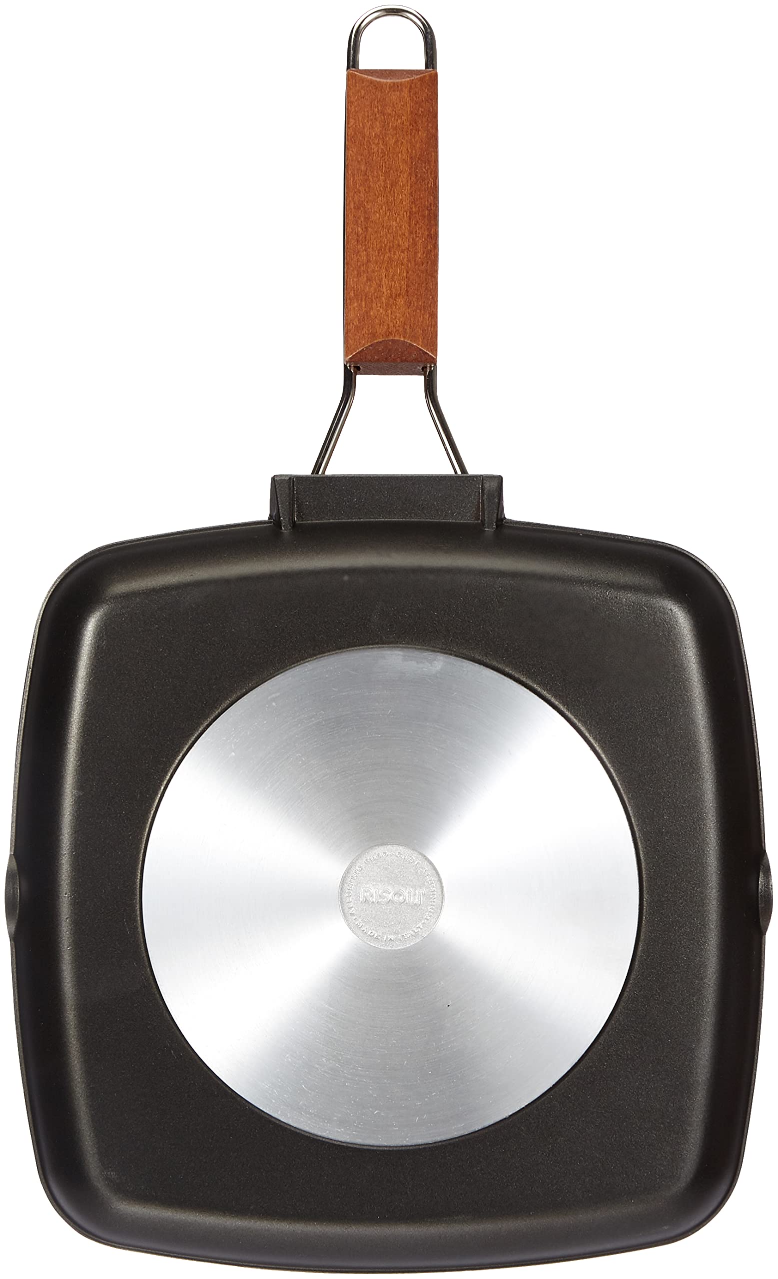 Risoli Bisticchiera Granito con Manico in Legno, 26 x 26 cm