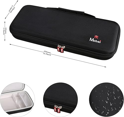 Miniatura 7 de Mchoi Funda para teclado MX adecuada para teclado mecánico MX inalámbrico iluminado, a prueba de golpes, resistente al agua, funda protectora de