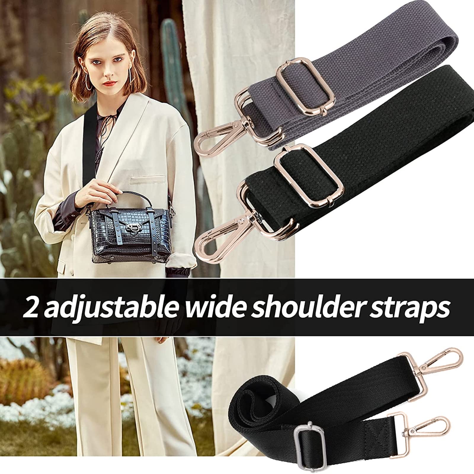 Correa Para El Hombro Para Bolsos De 5 Cm De Ancho Para Mujer, 72-130