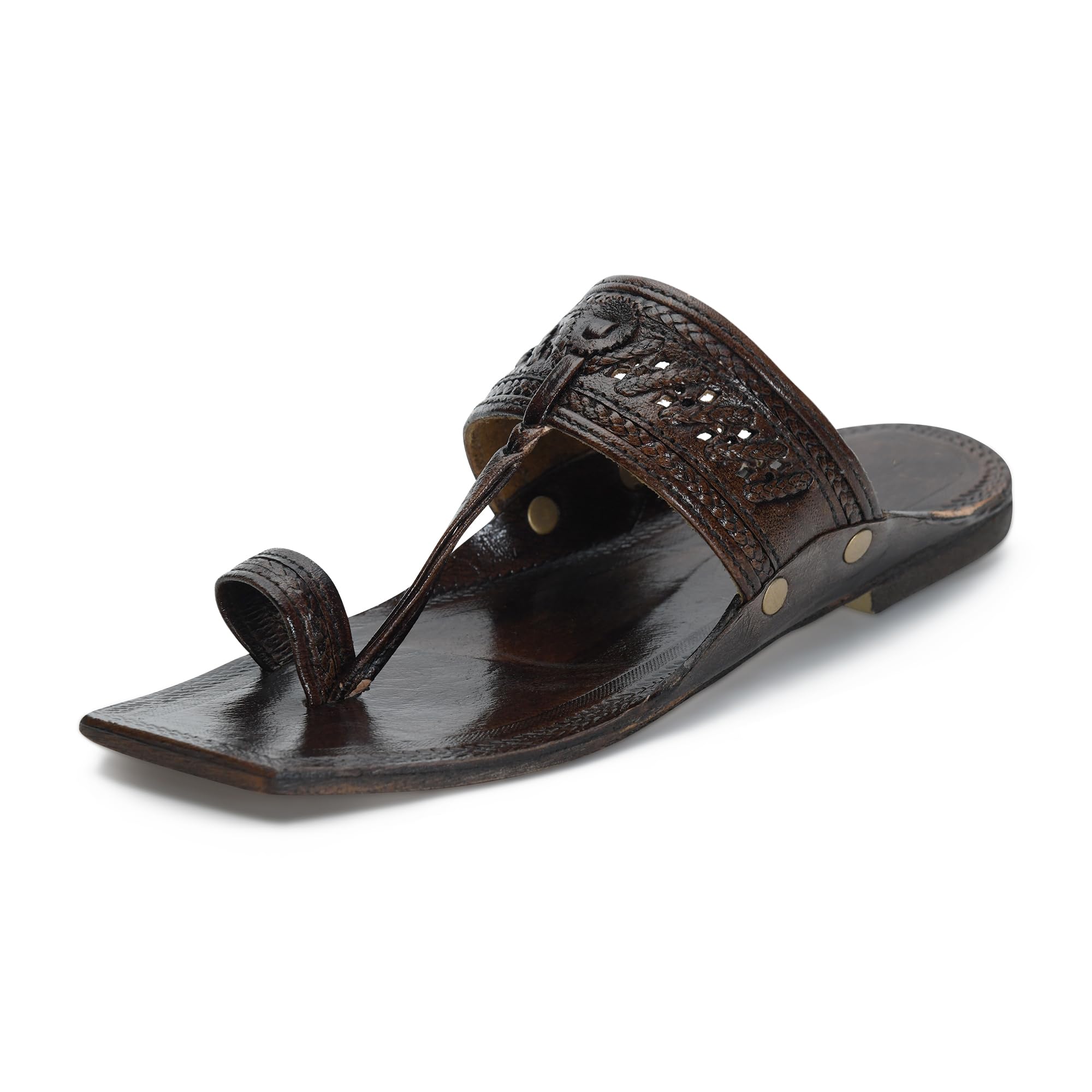 stephorn Kolhapuri Chappal for Men Original – Handmade Leather Chappal for Man & Kolhapuri Slippers for Men – Premium Leather Chappal for Man – Traditional Footwear for Everyday & Festive-picture-41