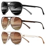 KUGUAOK Polarized Aviator Sunglasses for Women Men Sports Style UV400 Protection Running Sun Glasses Vintage Trendy Shades