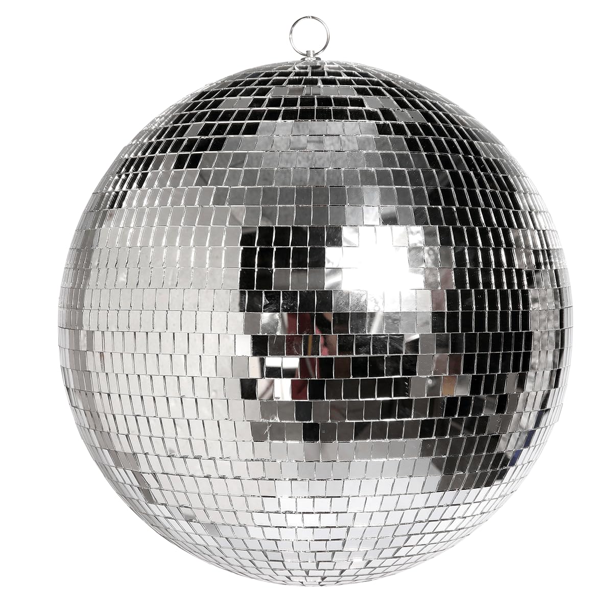 Deko-Spiegelkugel Diskokugel Party-Spiegelkugel Silber 40 cm Ø mit Aufhängung