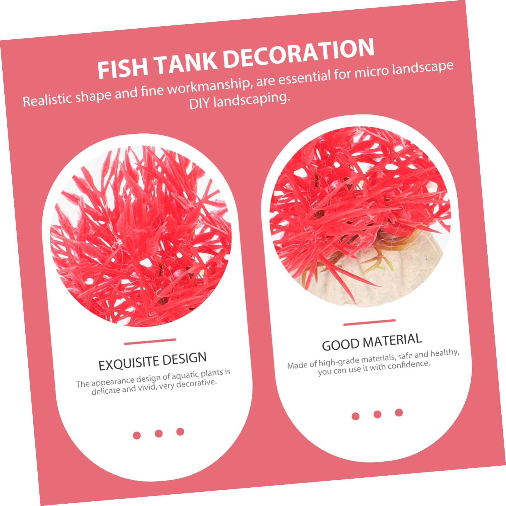 Kisangel 5 Juegos Plantas De Agua De Plástico Simuladas Taza Plantas Acuáticas Fijas Pequeña Hierba De Acuario Accesorios para Peceras Decoraciones De Peceras El Plastico 20 Piezas * 5