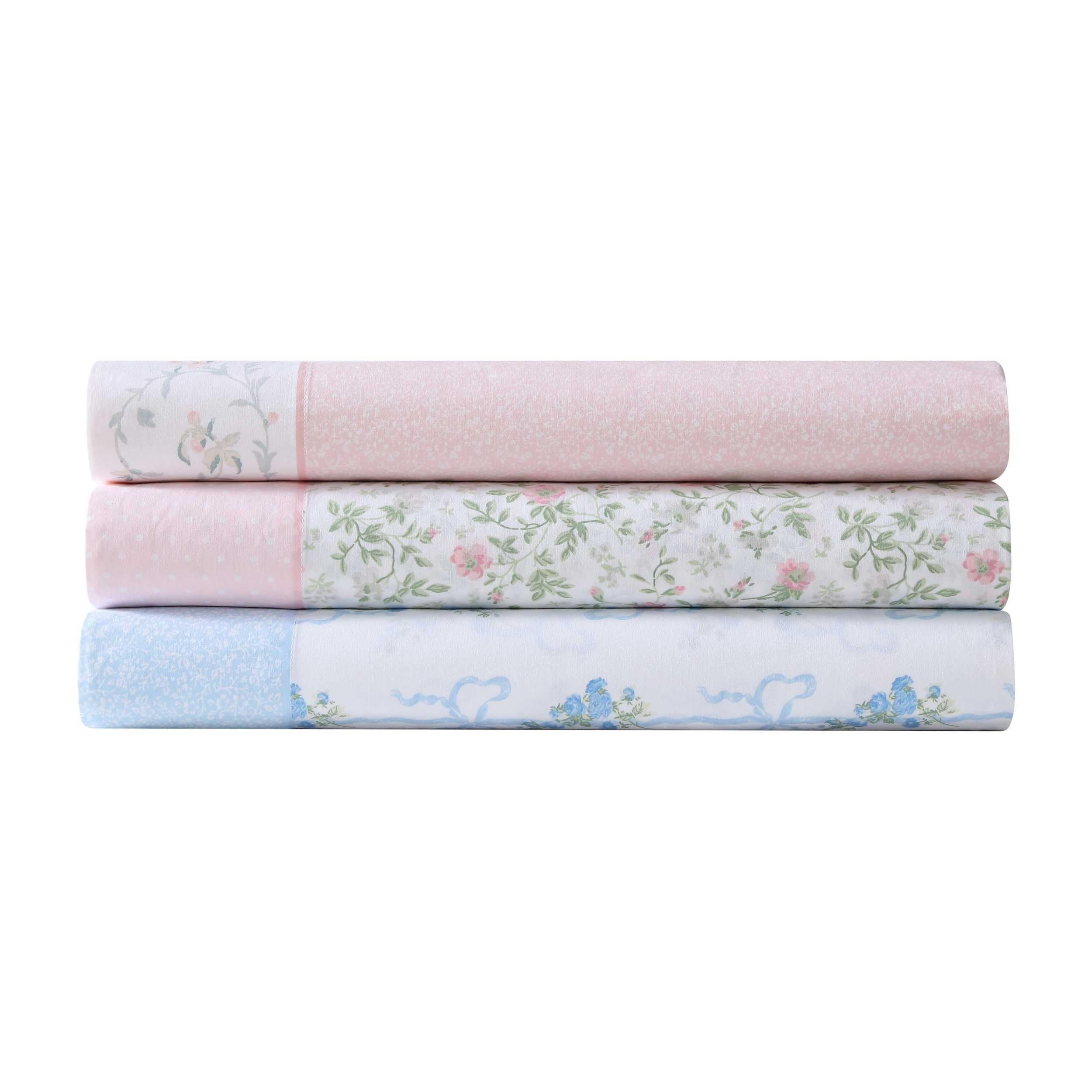 Laura Ashley - Set di lenzuola per letto matrimoniale, in percalle di cotone traspirante con federe abbinate, 200 fili, tasca profonda, elementi essenziali per la stanza chic (pergamena vittoriana