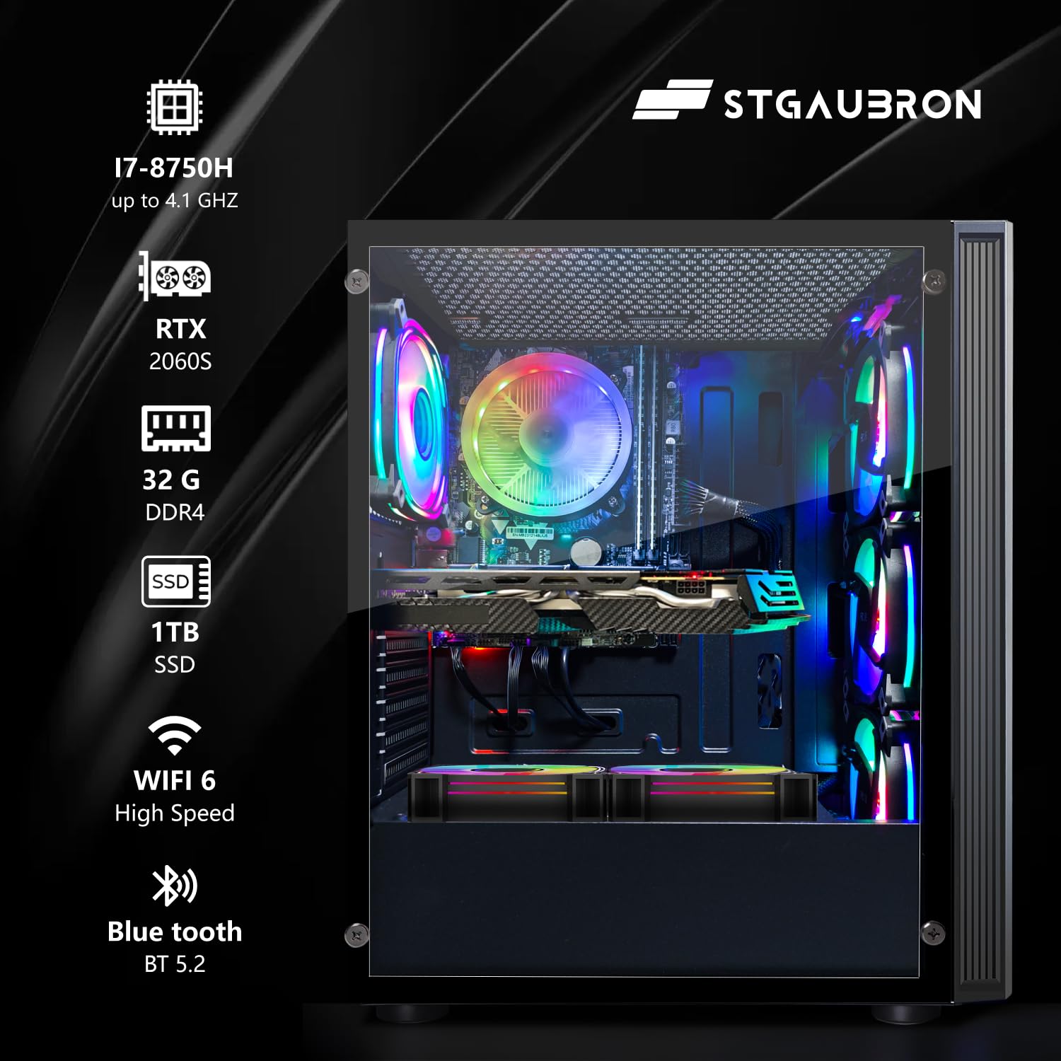 Amazon.com: STGAubron Gaming PC Computer Desktop, Intel Core