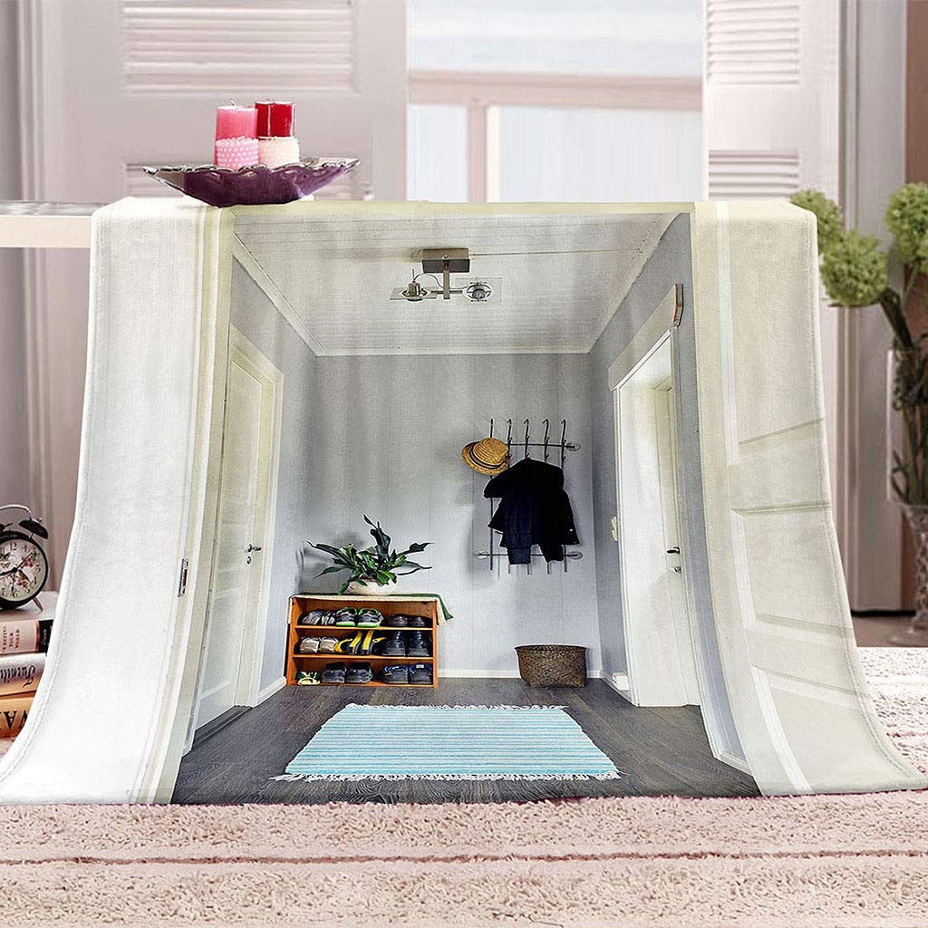 Mantas Para Sofa Lana Mullida 180X200Cm Manta De Franela Para Cama De Microfibra De Piel Artificial Suave Y Cálida, Adecuada Para Sofá O Cama, Ampliación Del Espacio De La Habitación Impresión Patr