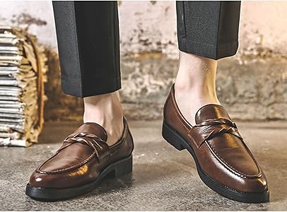 Amazon | [Bukary] スリッポン 革靴 メンズ ローファー カジュアル