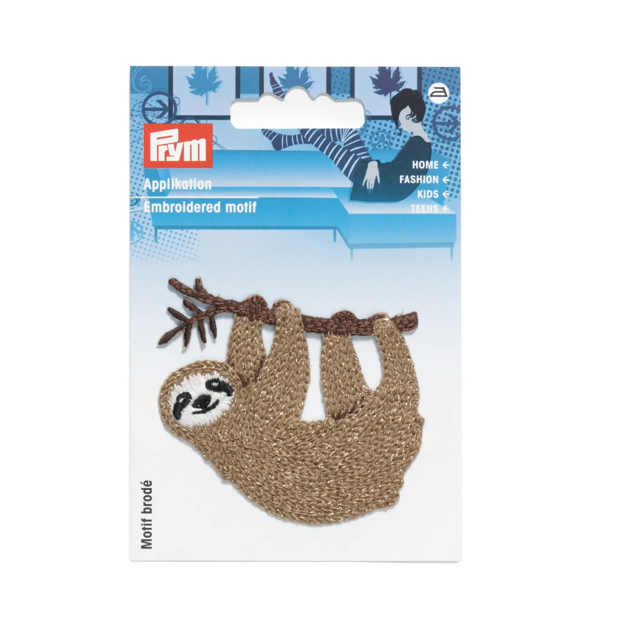 Prym APPL. Sloth Brilliant Brown, One Size