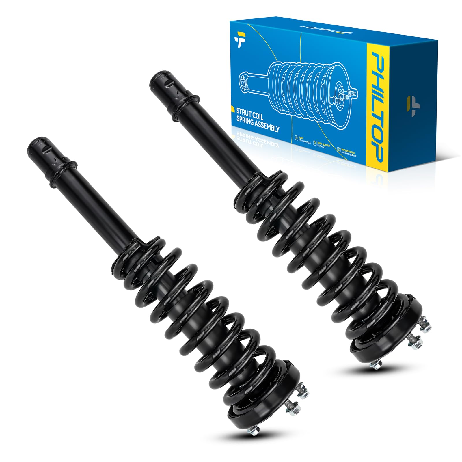 PHILTOP Set of 2 Front Strut Assembly for 2003-2007 Accord