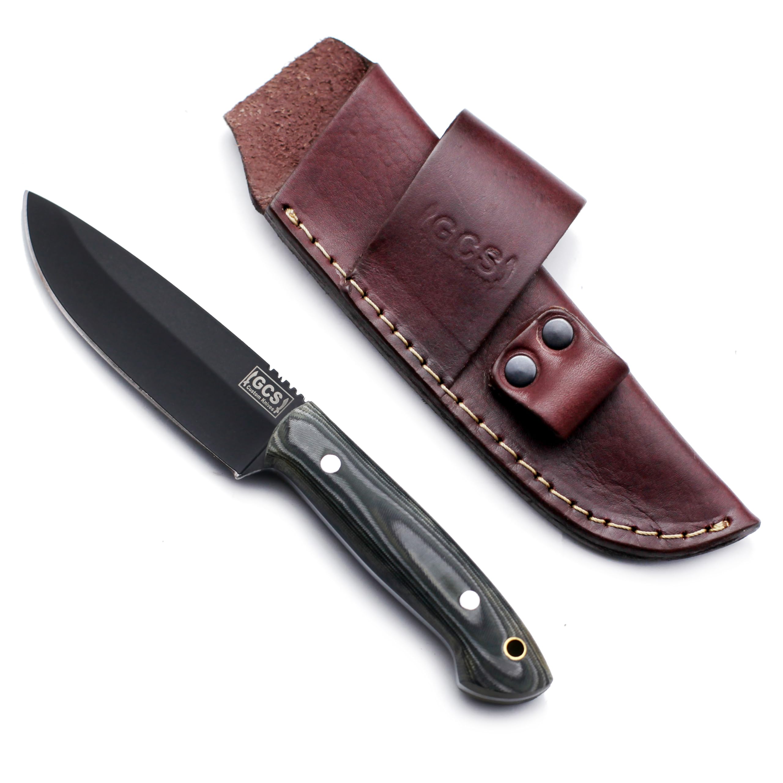 GCS Handmade Micarta Handle D2 Tool Steel Tactical Hunting Knife