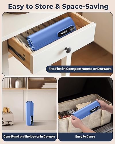 Miniatura 8 de Alfombrilla de calentamiento para alimentos, ahorra espacio, se adapta a dos platos para hornear, 7 ajustes de temperatura, apagado automático de 4