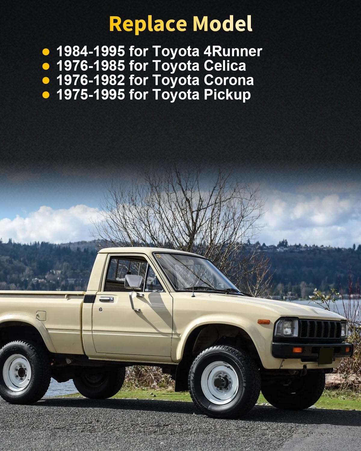 OCPTY Engine Crankshaft kit Fit for 1984-1995 for TOYOTA for 4RUNNER 1976-1982 for TOYOTA Corona 1975-1995 for TOYOTA Pickup 1976-1985 for TOYOTA Celica 13711-35050 Crankshaft