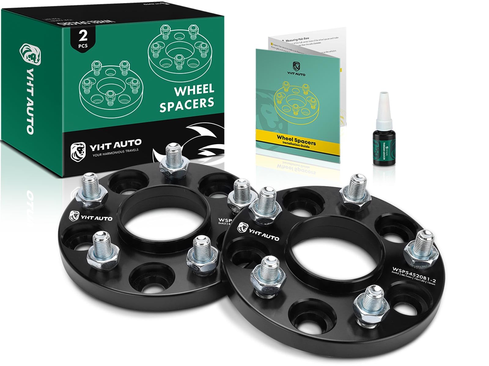 YHTAUTO 5x4.5 Hub Centric Wheel Spacers 20mm Fits Nigeria