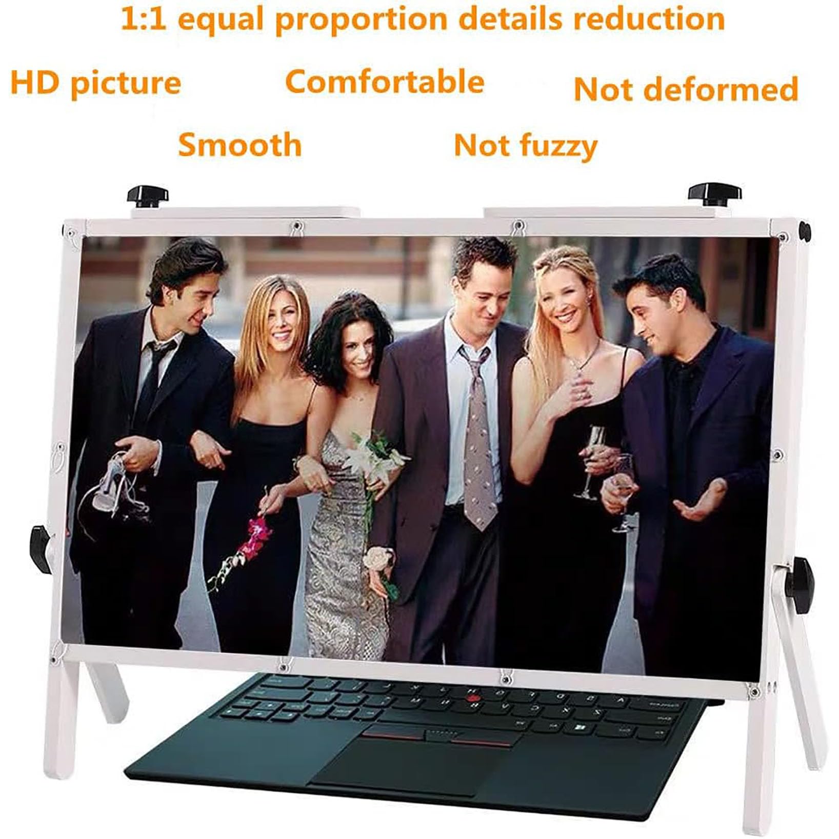 Lente d'Ingrandimento per Schermo del Laptop Lente d'Ingrandimento per Schermo Desktop, Lente d'Ingrandimento per Lettura HD da 22", Lente d'Ingrandimento per Lettura 3X