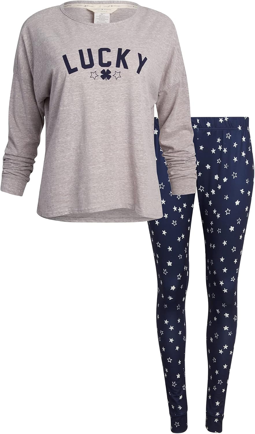 Lucky Brand Women's Pajamas - 2 Piece Scoop Neck Sleep and Lounge Set (Size: S-XL)