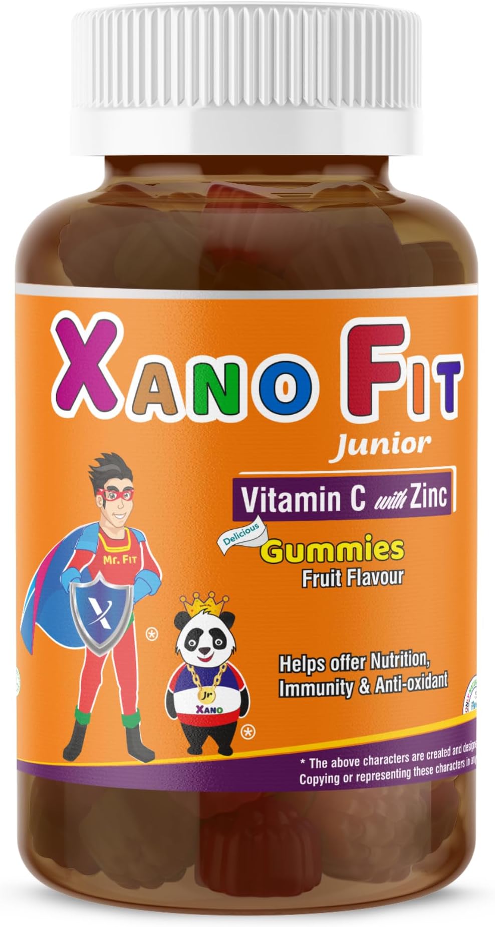 Vitamin C with Zinc Gummies | INTRODUCTORY OFFER | – Orange Flavor, Immune Support for Kids, Gelatin-free, Gluten-Free, 30 Gummies