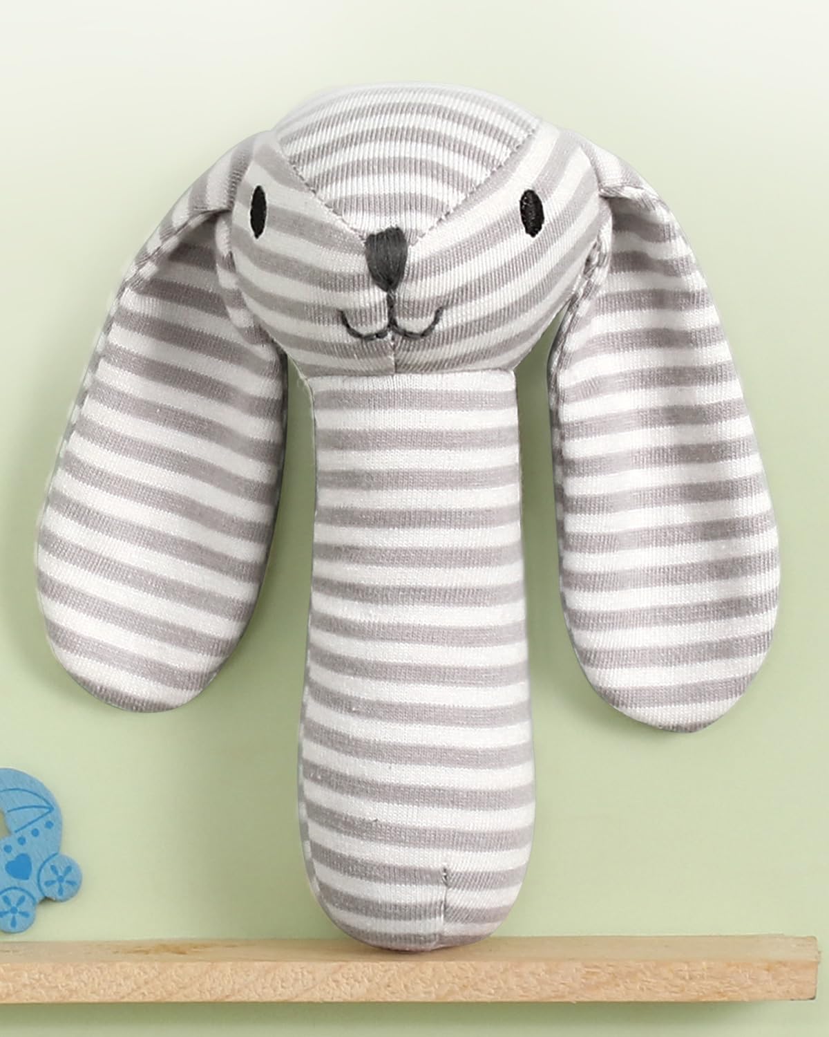 Bonfino Doggy Soft Rattle for Babies| Non Toxic Rattle for Kids|Soft Animal Rattle for New Born Baby| Development Toy for Infants 0 to 24 Months| Shaker Rattle for Hand Grips - Grey (B0CYT1SLLG) Amazon Price History, Amazon Price Tracker