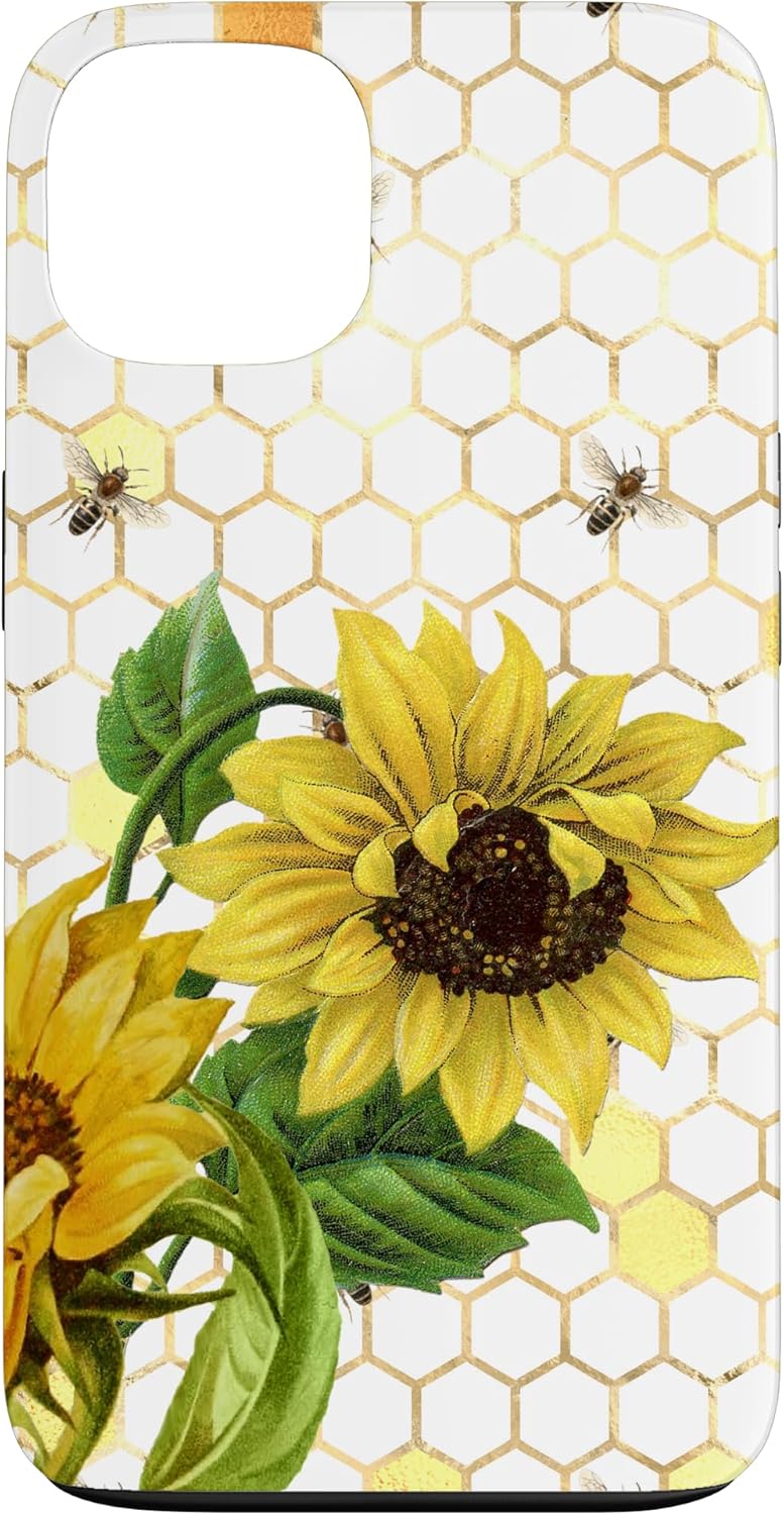 Bumble Bee Sunflower Phone Case for iPhone XR