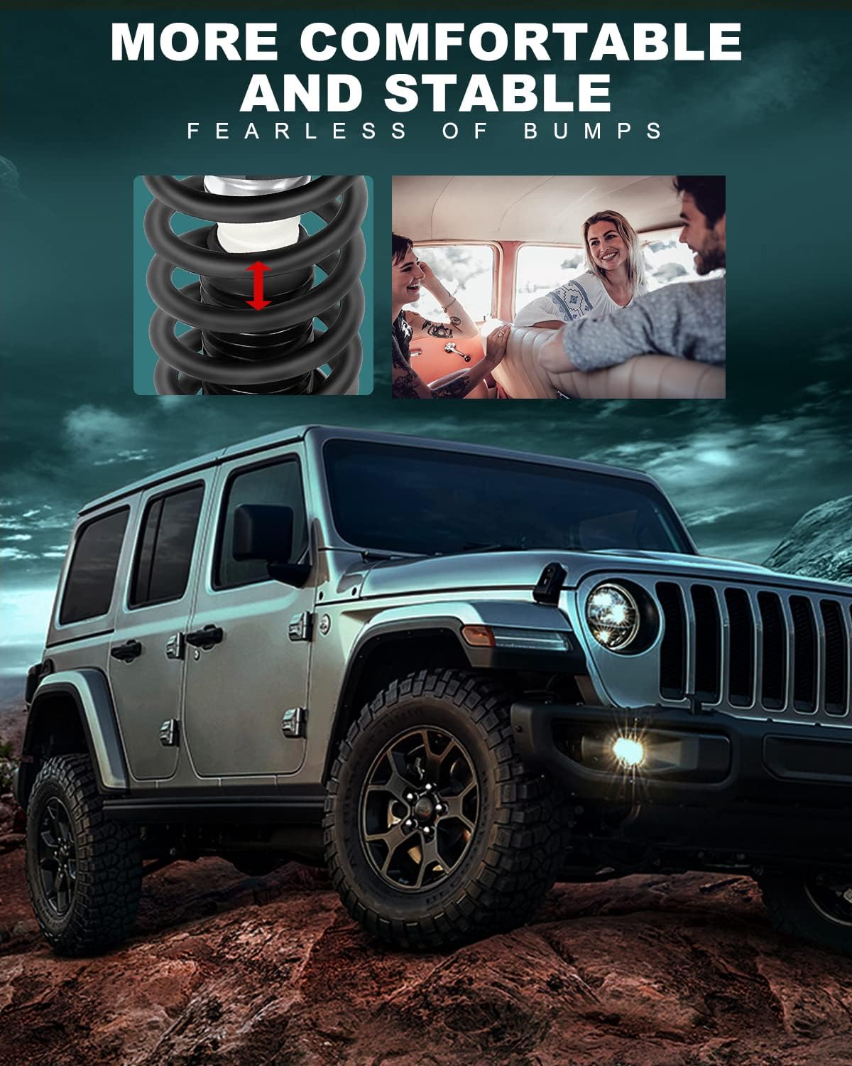 AUTOMUTO Strut Spring Assembly Front Pair Shock Absorber Fit 2006-2011 for Hyundai Azera,2006-2010 for Hyundai Sonata FWD