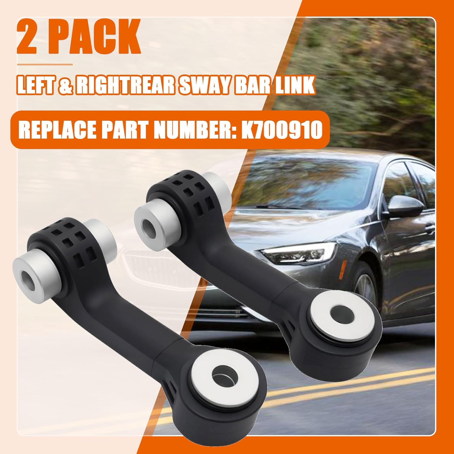 2Pcs Rear Sway Bar Link Left & Right Compatible with Malibu 2016-2020, Regal Sportback 2018-2020, Replace For K700910