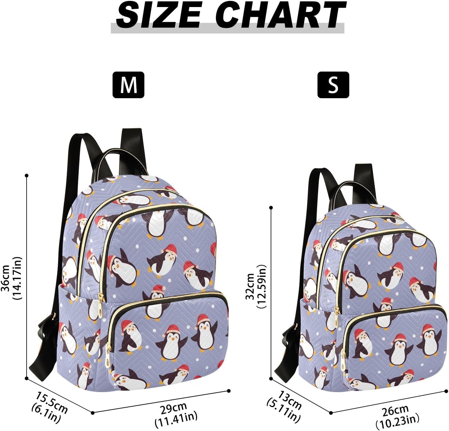Red Hat Penguin Polka Dots Backpack Purse for Women Shoulder Bag Fashion Daypack Ladies Handbag Lightweight Travel Bag Rucksack