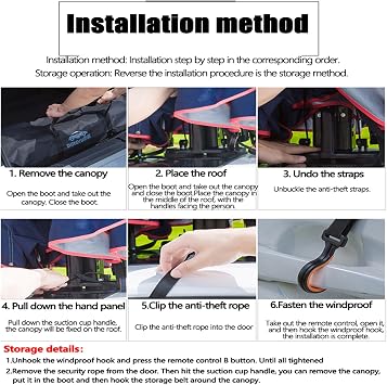 Car Tent,Movable Carport,Fully-Automatic Summer Sunshade Car Canopy,Folded Automobile Protection Sun Shade,for Outdoor Tent,Remote Control Automatic,Grey-4.2m