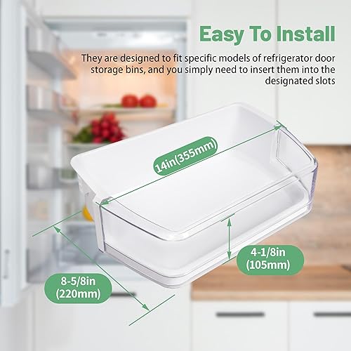 Miniatura 4 de HECASA DA97-08406A DA97-08406B/C - Estante para puerta de refrigerador compatible con Samsung Refrigerator AP4578480 2051375 PS4175803 EAP4175803