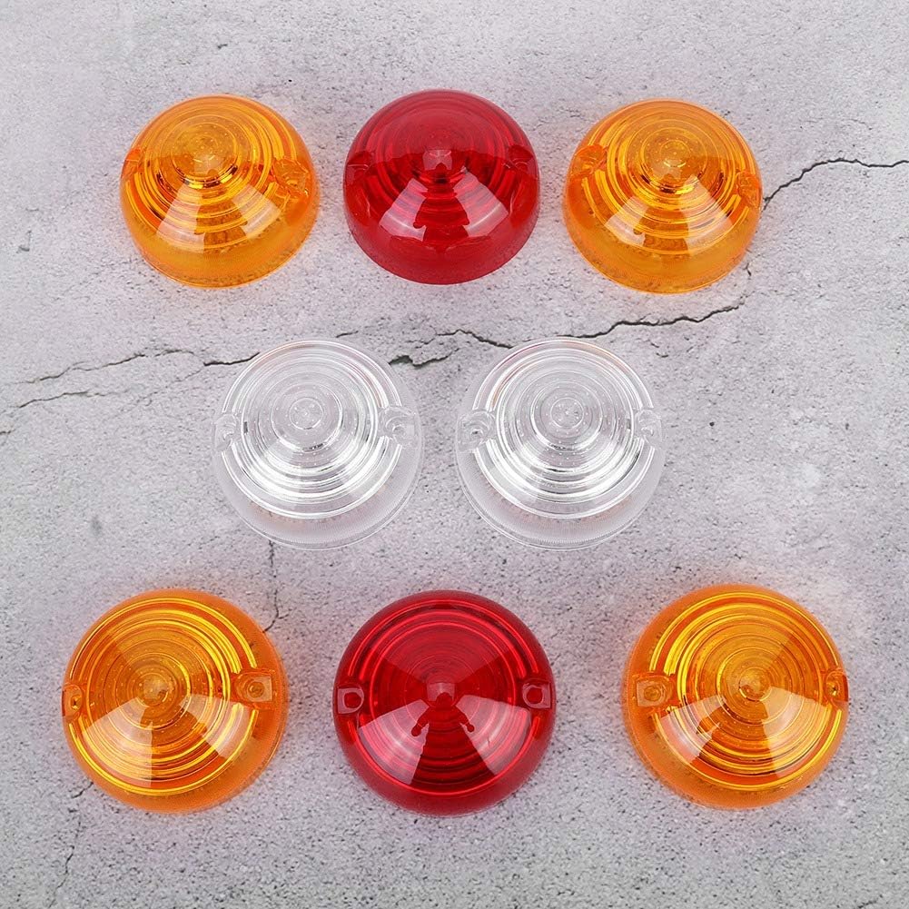 Aramox Indicator Light Lens, 8Pcs Side Lamp Lens Tail Indicator Light Lens Kit 589285 Fit for Defender