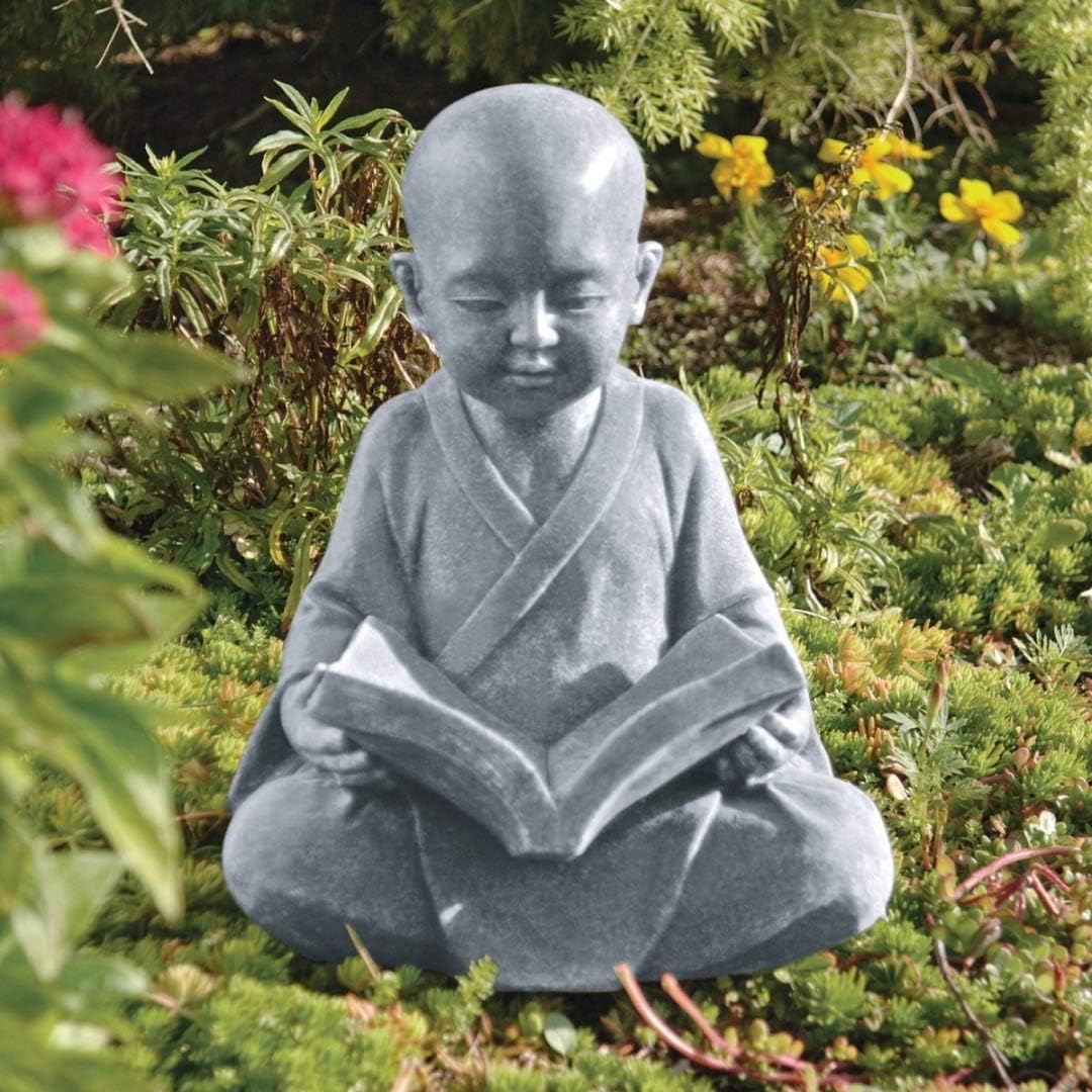 Lachineuse Statuetta Buddha Bonze Umiltà – Decorazione Asiatica In Resina – Portafortuna 7 Cm