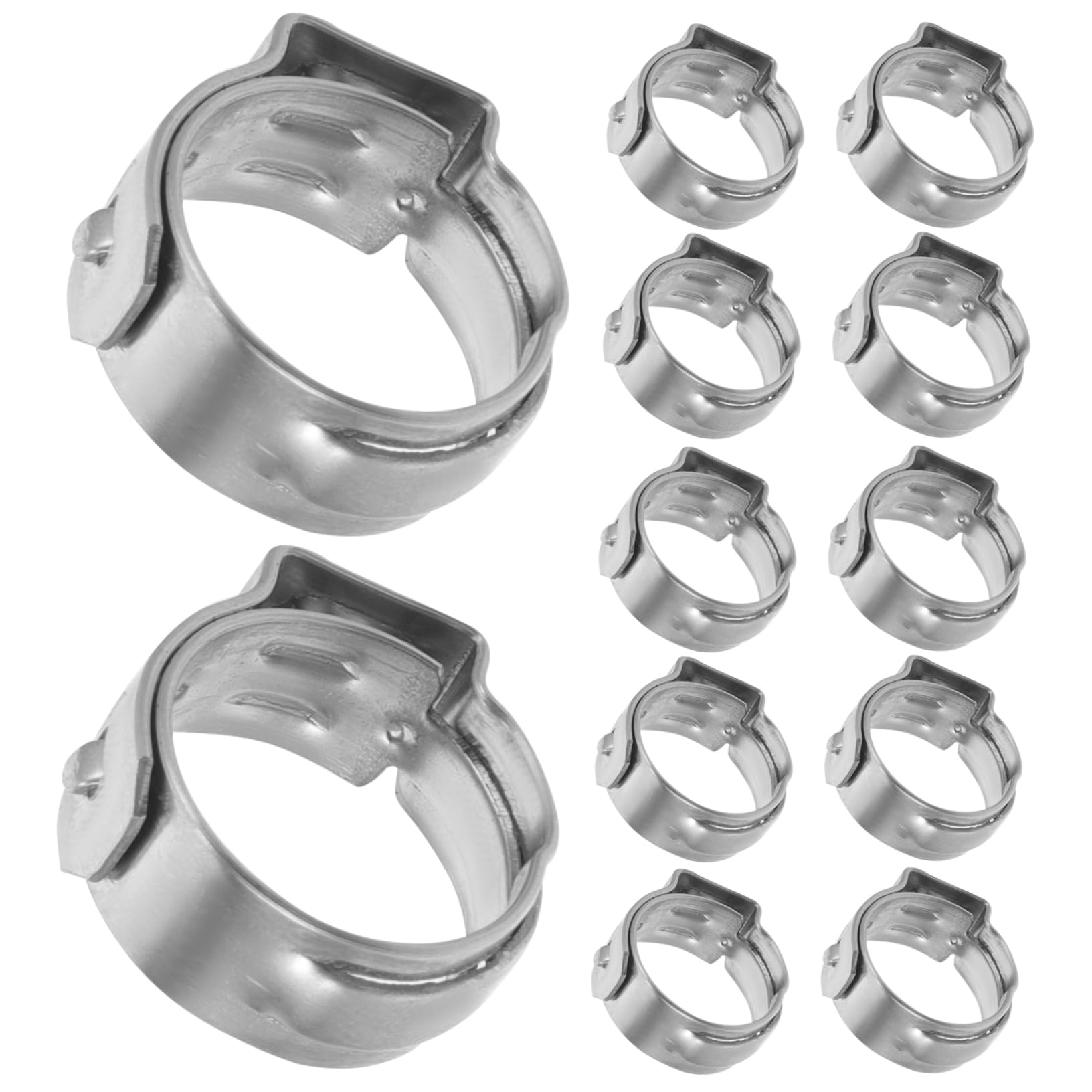 NUOBESTY 5 ensembles Collier De Serrage En Acier Inoxydable Bague De Serrage Pex Collier De Serrage Pour Tuyau Pex Bagues De Sertissage En Acier Inoxydable Colliers De 50 pièces * 5