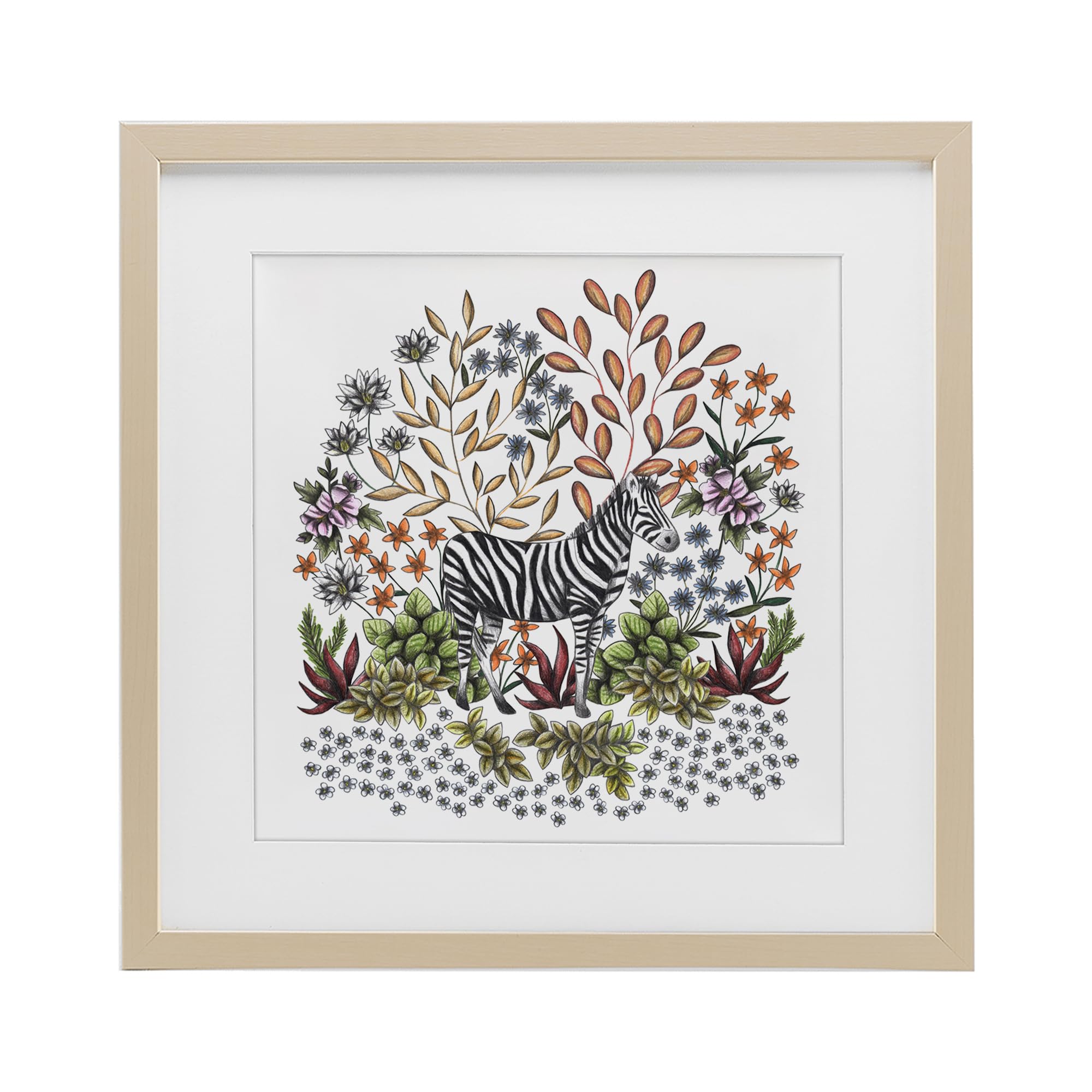 Affiche zebra encadrée sous verre Stupell pour protéger vos œuvres d'art mural de la poussière