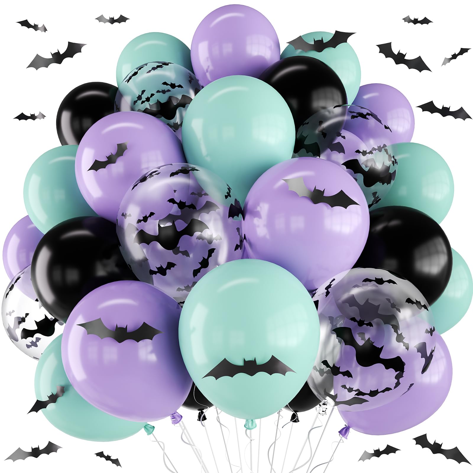 Halloween Balloons for Spooky One Purple Black Halloween Party Decorations