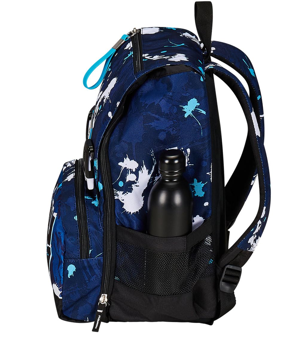 Seven Zaino Doppio Scomparto Estensibile, SpottyBlue, Blu, Maxi Capienza, Schienale Preformato, Bambini e Ragazzi, Scuola & Viaggio