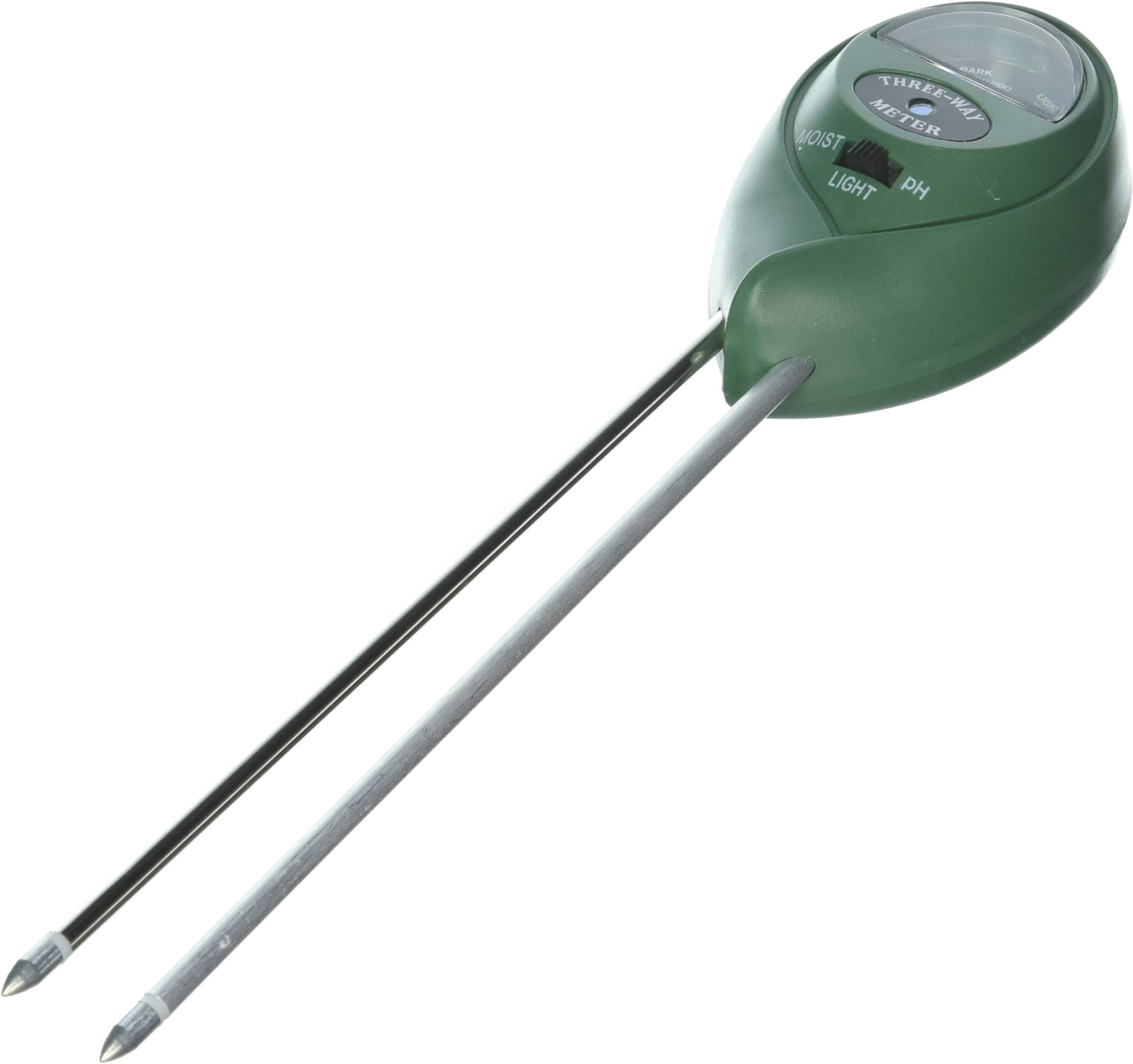 3-In-1 Soil Tester Moisture Meter | Three Premium Functions: Light, Humidity & pH Acidity Detector | Ideal for Indoor or Outdoor Garden, Farm, Grass & Lawn | Easy To Read Display (NO Battery)