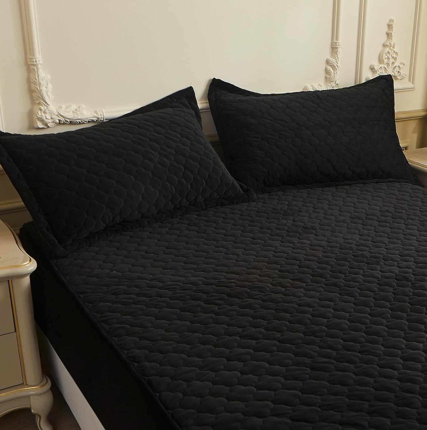 Flannel Pillowcases Queen Size, 2 Pack Soft Velevt Pillow