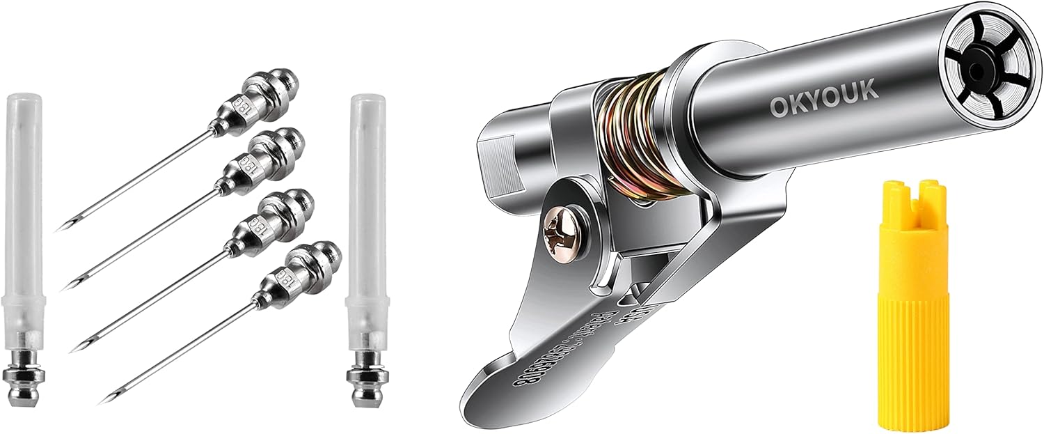 OKYOUK Minimum Grease Gun Coupler (Only 0.53 "), Needle