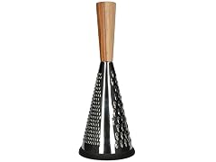 CreativeTops Masterclass Gourmet Cheese Large Vintage-Style Conical Cheese Grater with Wooden Handle 13 x 13 x 33 cm