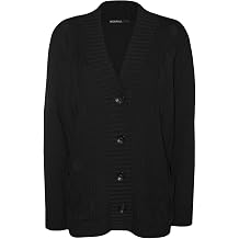 WearAll Plus Size Womens Button Long Sleeve Pocket Top Ladies Knitted Cardigan - 4-22