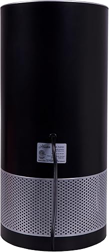 Miniatura 5 de Hunter Fan Company HP400 - Purificador de aire de torre redonda para habitaciones pequeñas, con filtración HEPA verdadera y prefiltro EcoSilver para