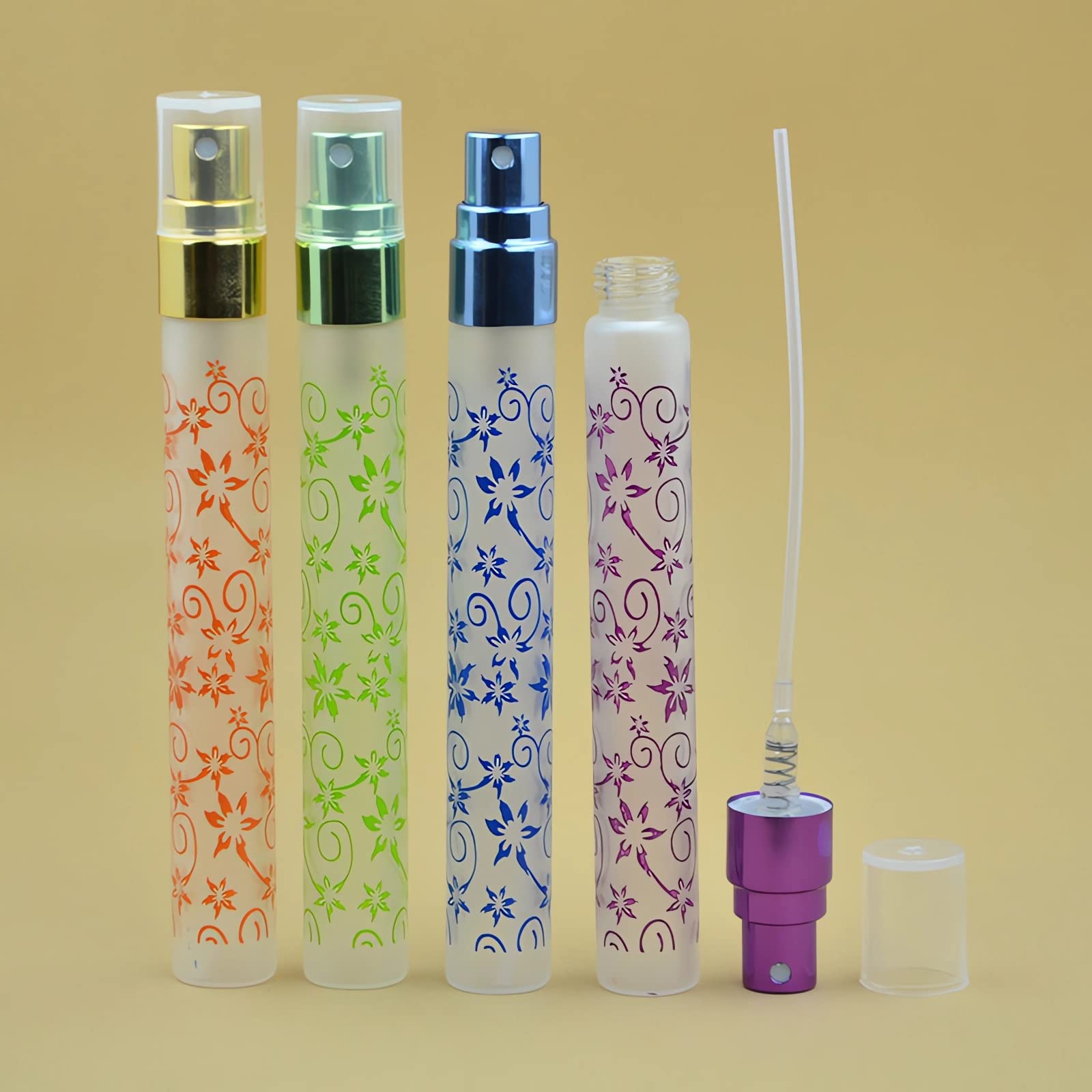 48 Pezzi 10ml Blu Bottiglie Atomizzatore di Profumo flacone spray Con Sprayer per Viaggiare Festa Appuntamento Vita Quotidiana+ 1 x imbuto