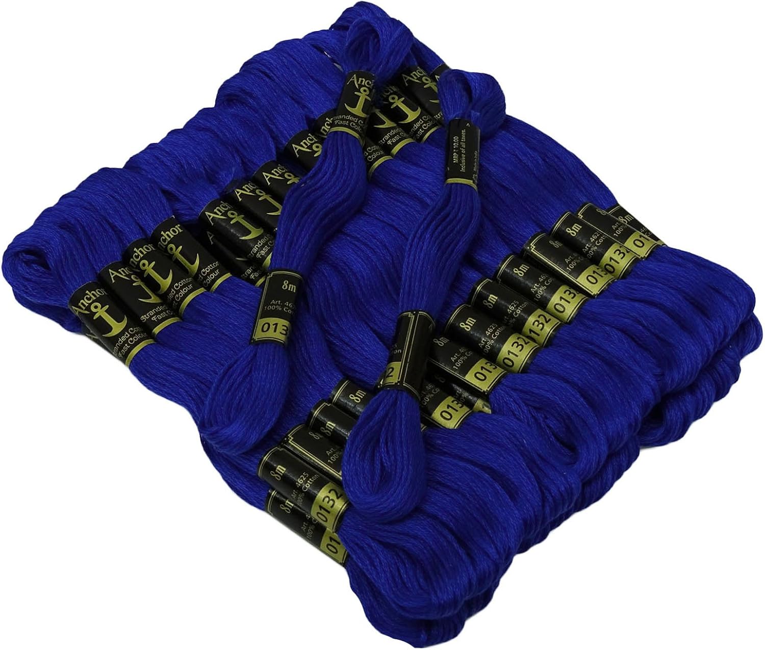 25 x Anchor Cross Stitch Hand Embroidery Floss Stranded Cotton Thread Skeins-Royal Blue