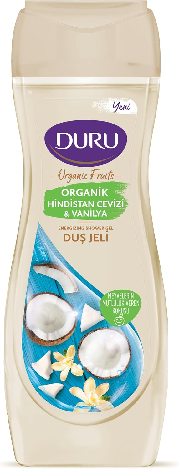 Duru Organic Fruits Vanilya & Hindistan Cevizi Duş Jeli, 450 ml